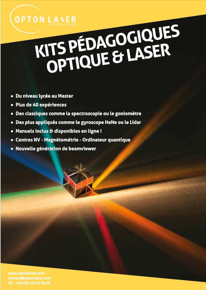 Brochure Kits d'enseignement Optique & Laser