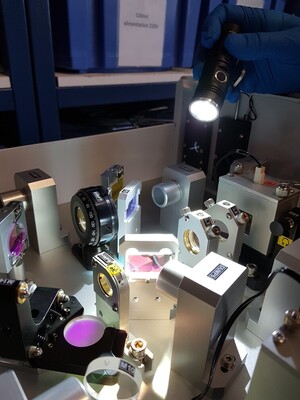 Laser Optique en fonctionnement