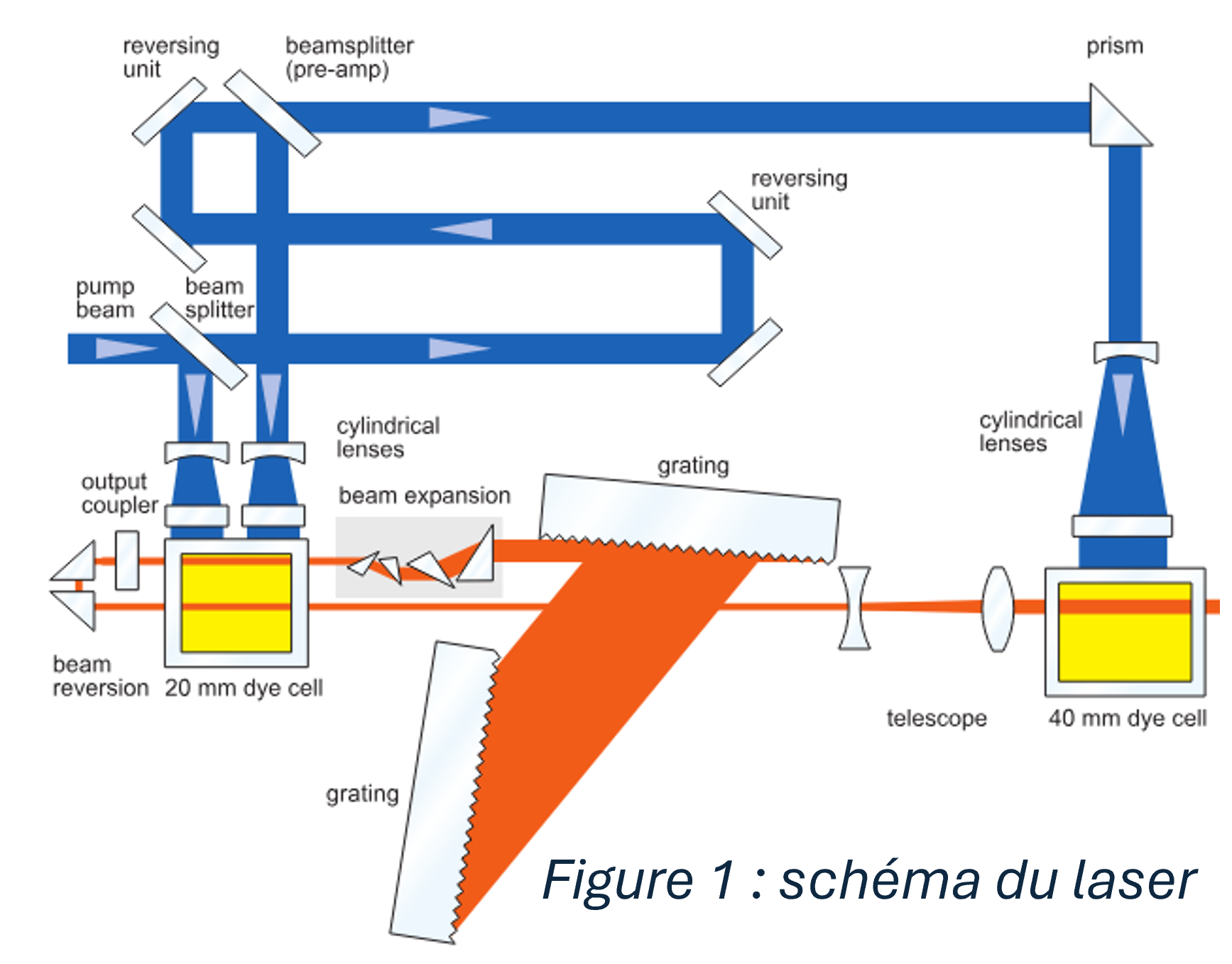 Figure 1 : schéma du laser